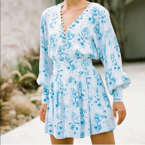 cute cottage dresses The Posey Dress in The Cottagecore Collection Floral / 16/18 Micas Best Sellers（CS） line Tulle Mini Dress Color:White Baroque Floral Wedtrend Women Bridesmaid Dress